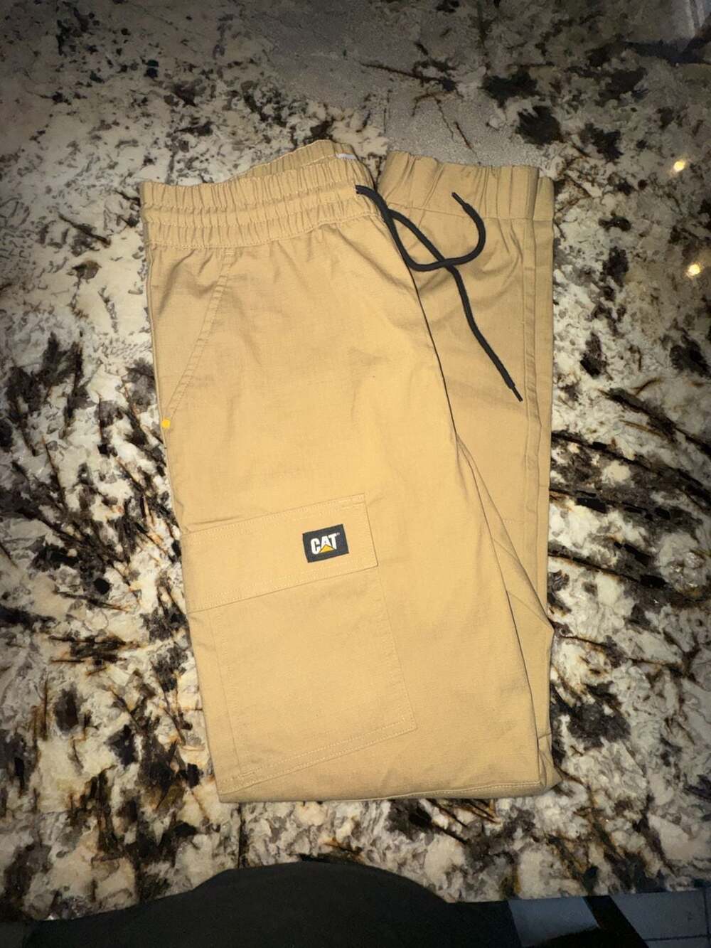 Caterpillar Men's Stretch Ripstop Cuffed Cargo Pants in Kelp, Style 4080077